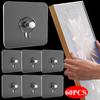 60PCS Adhesive Wall-Mounted Hooks Poster Photo Frame Clock Hangers Punch Free Screw Hook Kitchen Bathroom Organizer Holders
