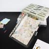 Прозрачная обложка для блокнота формата А5 с застежкой на кнопку, 6 колец для сменных листов, обложки для тревел-планера, дневника (Серебряные кольца, А5