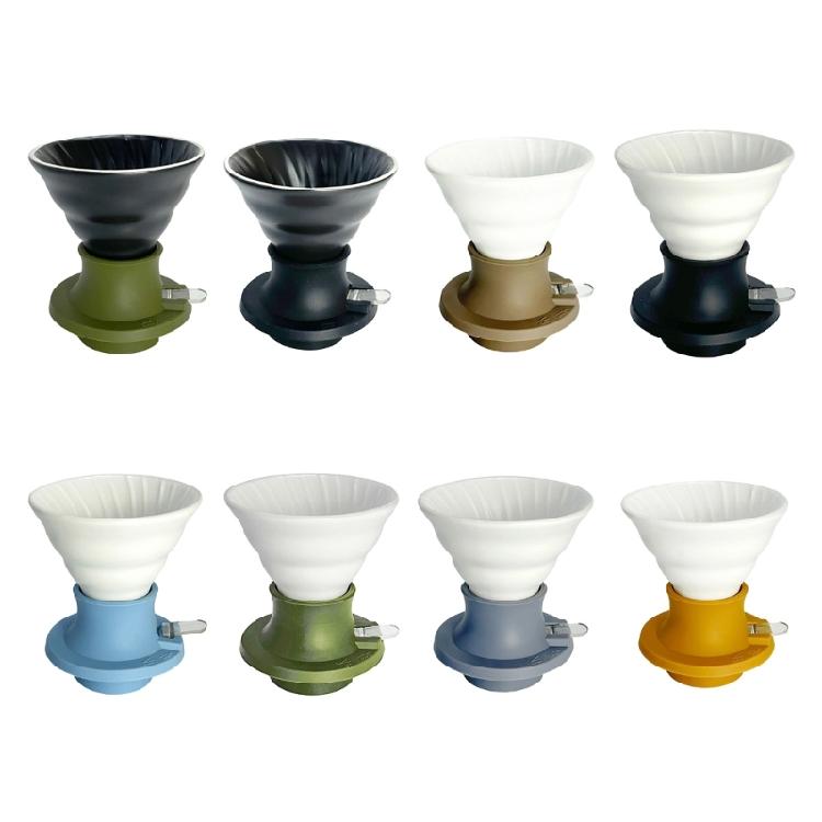 Durable Coffee Infuser With PCT Technology And Ergonomic Silicone Handle Silicone Base Coffee Dripper For Daily Brewing