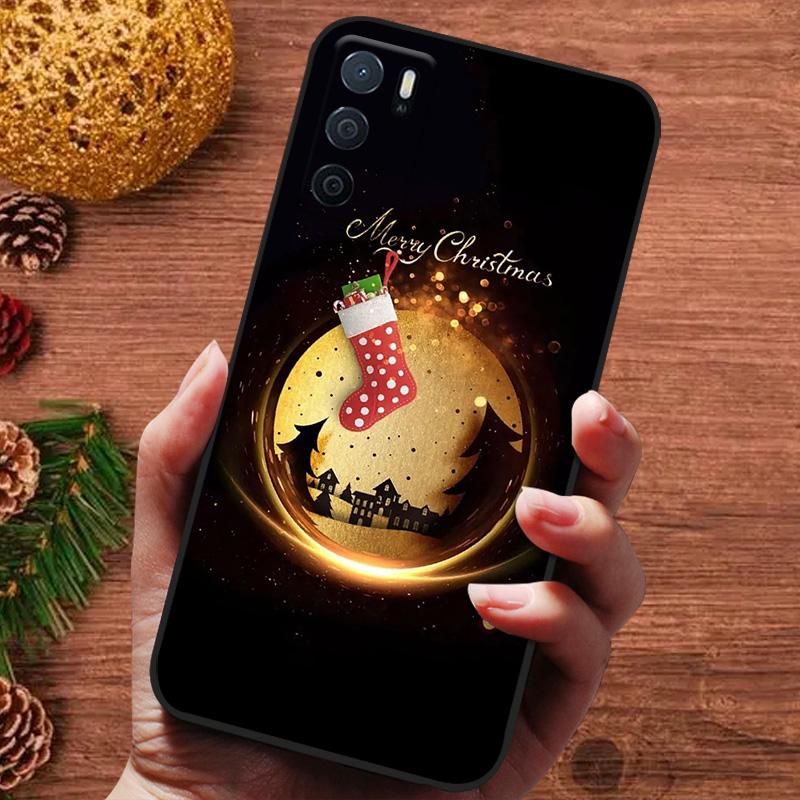 Рождественская расписная обложка для Oppo A16s A16 A15 S A54s A17 Reno 4Z 5G Reno5 Lite Reno8 Lite 7Lite Чехол Силиконовая мягкая обложка для телефона