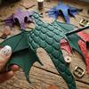 Carved Dragon Medieval Leather Dragon Hair Stick Gothic Fairy Tale Dragon Hair Pin  Birthday Gift