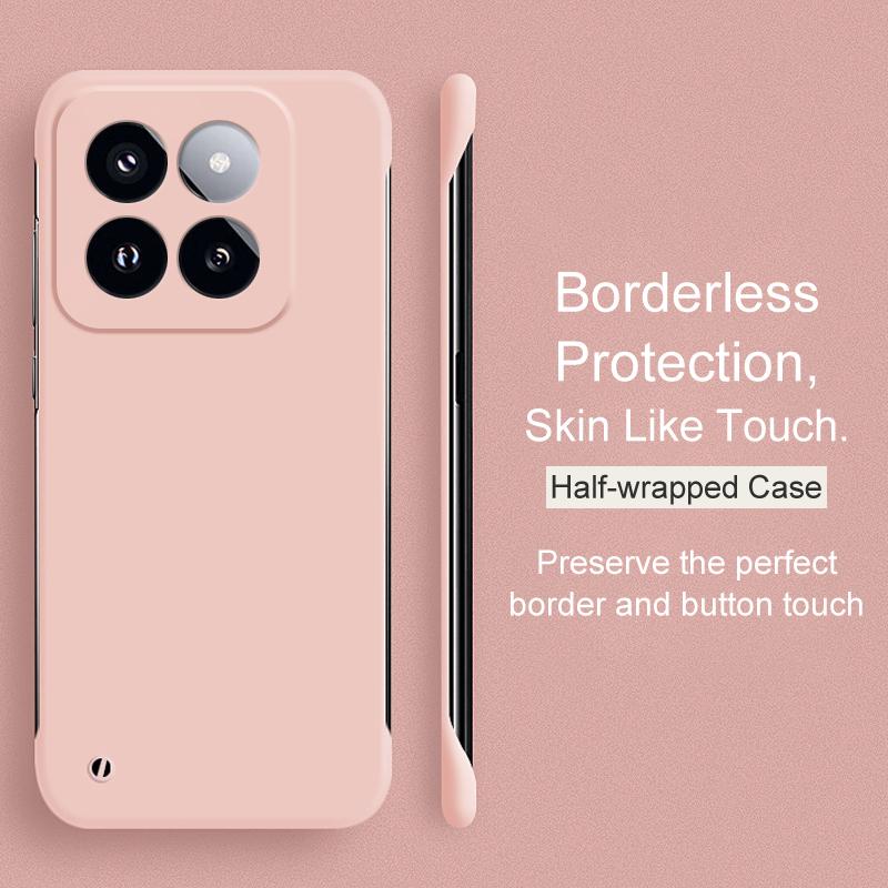 Ультратонкий жесткий чехол из ПК без рамок в карамельном цвете для Xiaomi Mi 14 13 13T 12 12X 12S 11 11T 11i 11X Pro Lite Ultra Back Cover Coque