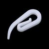 200PCS White Plastic Curtain Hooks Rings For Hanging Window Curtains In Home Office Car Durable Hangers Replacement Parts For Curtain Rods