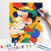 Disney Mickey Mouse abstract colorful digital oil painting art handmade diy gift home decoration