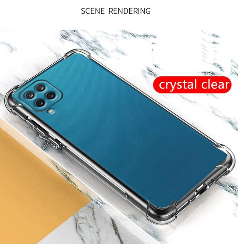 Чехол для Samsung Galaxy A12, противоударные прозрачные мягкие силиконовые чехлы для телефонов Samsung A12 A 12 SM-A125F/DS A125F A125, прозрачная задняя крышка из ТПУ