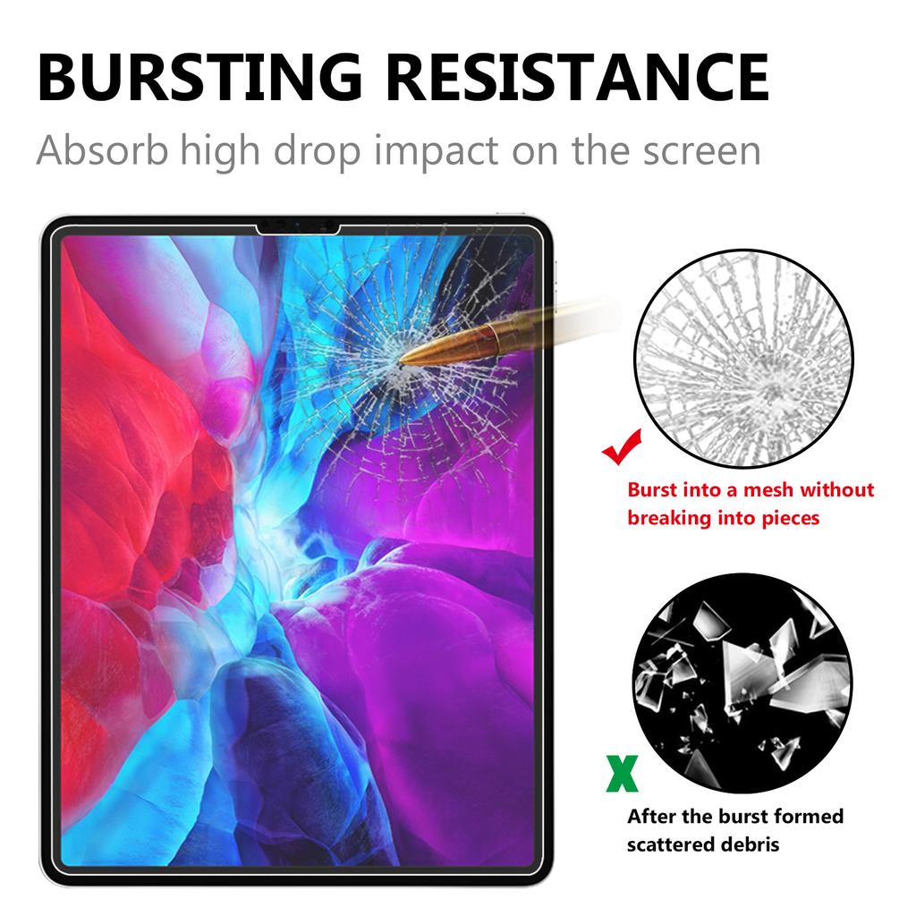 Премиальное закаленное стекло с изогнутым краем, пленка на весь экран для iPad Pro 12.9 (2022)(2021)(2020)/(2018)