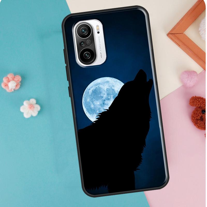 Чехол Moon Roaring Wolf для POCO F3 F1 F2 M3 M4 X4 Pro GT X3 Pro, чехол для Xiaomi Mi 11 Lite 12 X Mi 11T Pro
