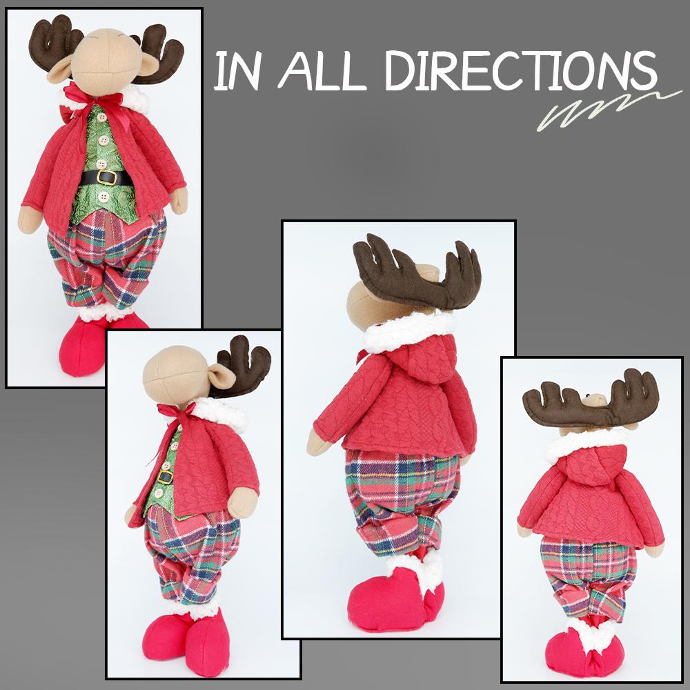 Неваляшка Лось Куклы Новогодняя Рождественская фигурка Орнамент Рождественское украшение Игрушка Рождественский детский подарок Домашний офис Adornos De Navidad Декор