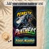 Beach TowelPenrith Panthers Custom Name Text Personalized Soft Towel for Beach Pool Indoor Home Decor Gift