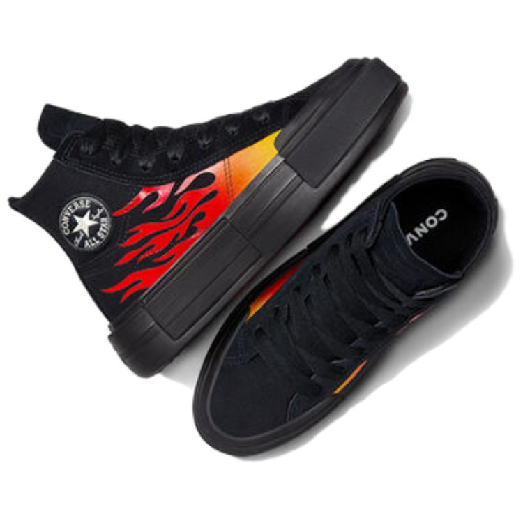 Converse Кроссовки Chuck Taylor All Star Cruise Hi Black Flames Unisex огненно-красные A07553C