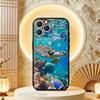 Крутой чехол для телефона с морской черепахой, силиконовый, мягкий, для iPhone 16, 17, 15, 11, 13, 12, 14, Mini, Pro, Max, Plus, Air, E, Черный