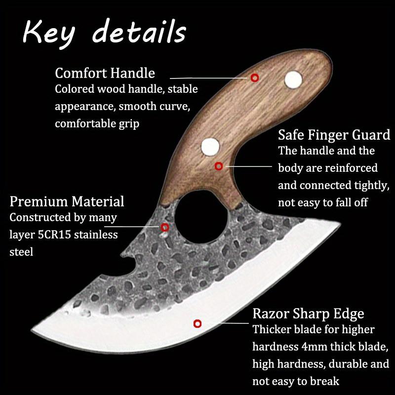 2 PCS Stainless Steel Boning Knives Multipurpose Knife Knives Pocket Knives Cooking Knives for Kitchen High Carbon Steel Professional Kitchen