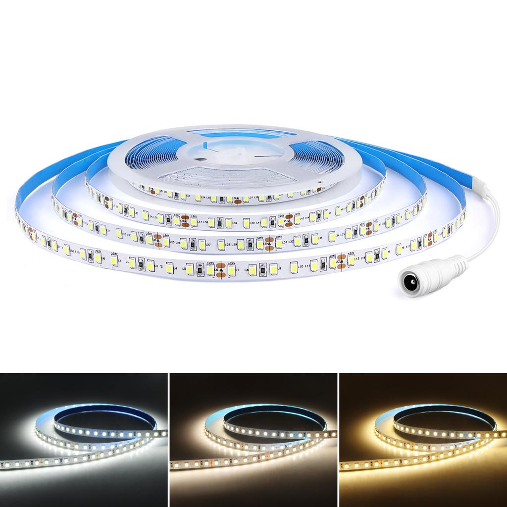 5M 10M Double Layer Copper FPCB LED Strip Light DC12V 24V 120LEDs/M High Brightness SMD 2835 Diode Tape Room Decoration Bar Lamp