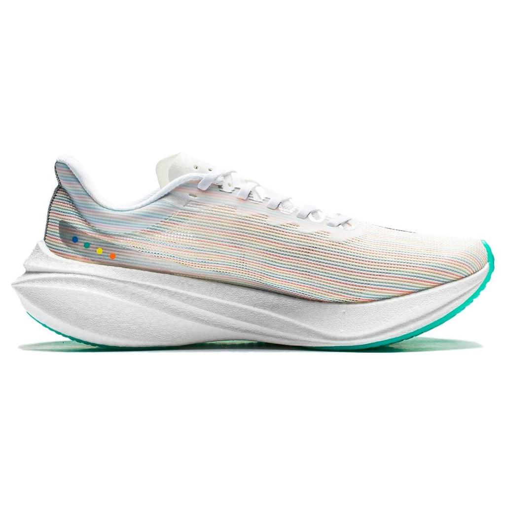 Li Ning Feidian 3.0 Challenger Slip Resistant Breathable Rebound Low Top Running Shoes Women Sneaker White Yellow Green ARMT038-17