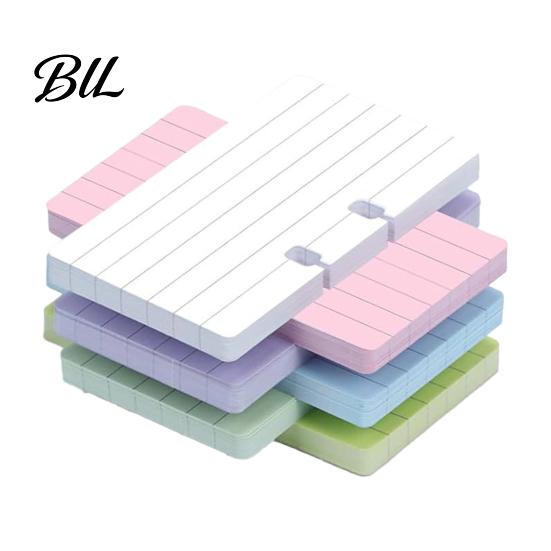 Blank Lined Note Card 300/600Pcs Colored Rotary File Refills, 2-1/4" x 4" Business Cards 6 Color Kit, Replacement Set Kit