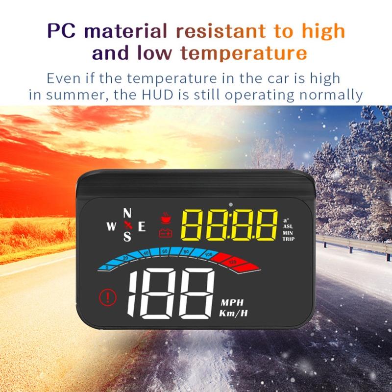 Для автомобиля Gauge для Head Up Display + Beidou -mode HUD Intelligent LCD Auto-Light Acceleration rm