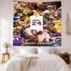 Kobe Custom Your Name Wall Decor Tapestry Art For Pet Memorial Birthdaywedding Party Backdrop Family Gift
