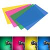 9PCS 30 * 20cm Photography Light Color Filters Set Transparent Light Gel Sheet for Studio