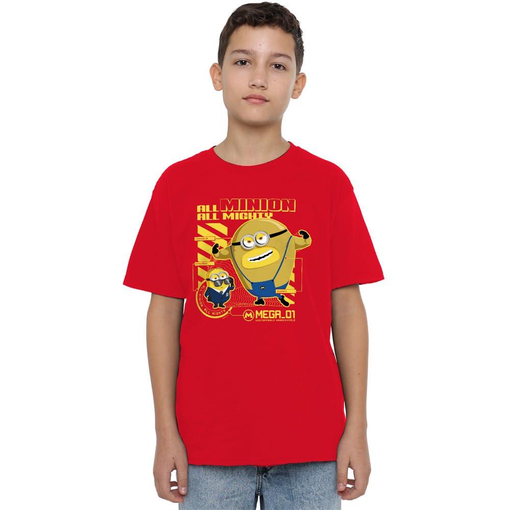 Despicable Me 4 Childrens/Kids Minion Blueprint T-Shirt