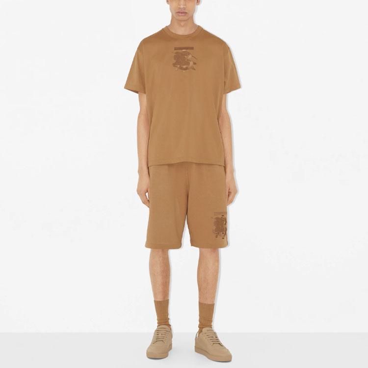 Burberry Embroidered Monogram Ekd Cotton T shirt 80697631