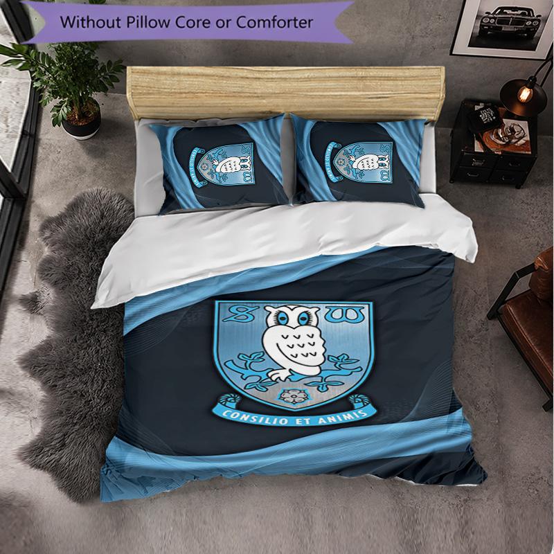 Sheffield Wednesday Themed Bedding 3Pcs Duvet Cover Set Decorative Bed Linen For Teen Room Home Decoration