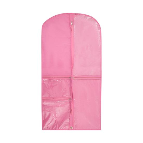 Garment Bag Waterproof Dustproof Hanging Clothes Cover Multi-Pocket Design Zipper Closure Clothing Storage Bag