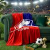Olympique Football Crest Blanket Lightweight Ideal Bedding Blanket Perfect for Travel, Camping, Living Rooms, Offices, Sofas, Fan Christmas gift