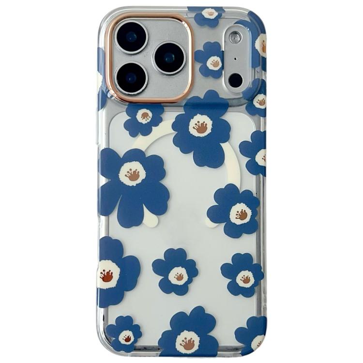 Floral Pattern TPU + PC Magnetic Phone Case