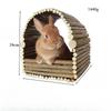 Rabbit Nest, Chinchilla, Guinea Pig Enclosure, Shelter, Natural Teething, Woven Nest with Branches, Platform for Hanging