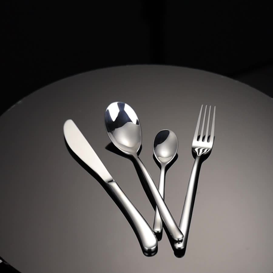 Нож, вилка и ложка из нержавеющей стали 304 столовые приборы в западном стиле для стейков Яркий набор столовых приборов для винного магазина