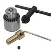 4pcs/set Micro Motor Drill Chucks Clamping 0.3-4mm Taper Mounted Drill Chuck with Chuck Key 3.17mm Brass