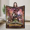 Heroquest Карточная игра Фланелевое одеяло Ретро Карточная Теплое покрывало для пикника на открытом воздухе Новинка Постельное покрывало Чехол для дивана-кровати