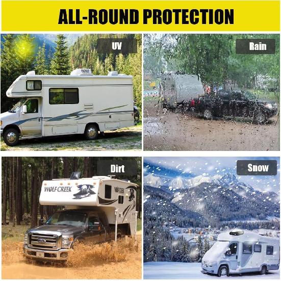 Grey RV Air Conditioner Cover Compatible With Coleman Mach I, II, III, TSR Models, Camper Trailer RV AC Cover For Roof, 42.5"*29"*14"(Style 3)