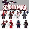 G0120 Superhero Building Blocks Spider-man Great Responsibility Suit In Red Cape