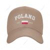 Baseball Cap Poland EST Independence Day Wild Sun Shade Peaked Adjustable Outdoor Caps