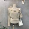 C S In The Room Off Shoulder Draped neCk batwIng Long Sleeve Knit 3ColorS C