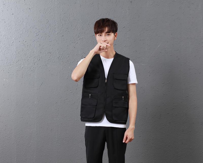 Волонтерский жилет с несколькими карманами и логотипом на заказ для общественных и фотографических мероприятий