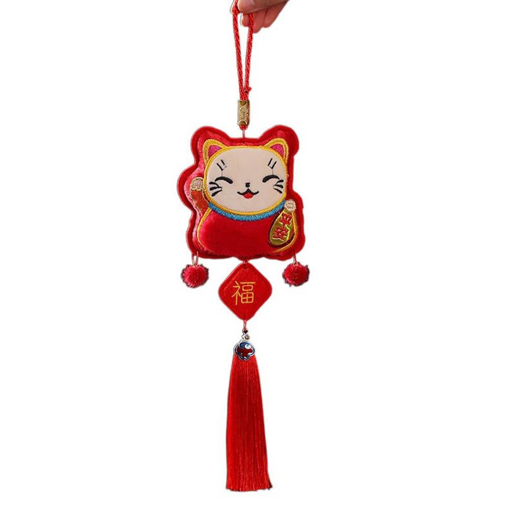 Felt Year Of The Snake Pendant Red Chinese Lucky Ornament Spring Festival Tassel Pendant Party