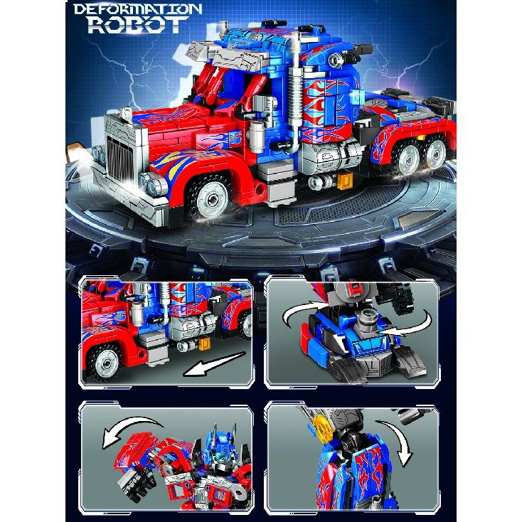 2 In 1 Deformation Robot Building Blocks Sets Bricks Toy Transform Cars Birthday Toys Kids Children Gifts for