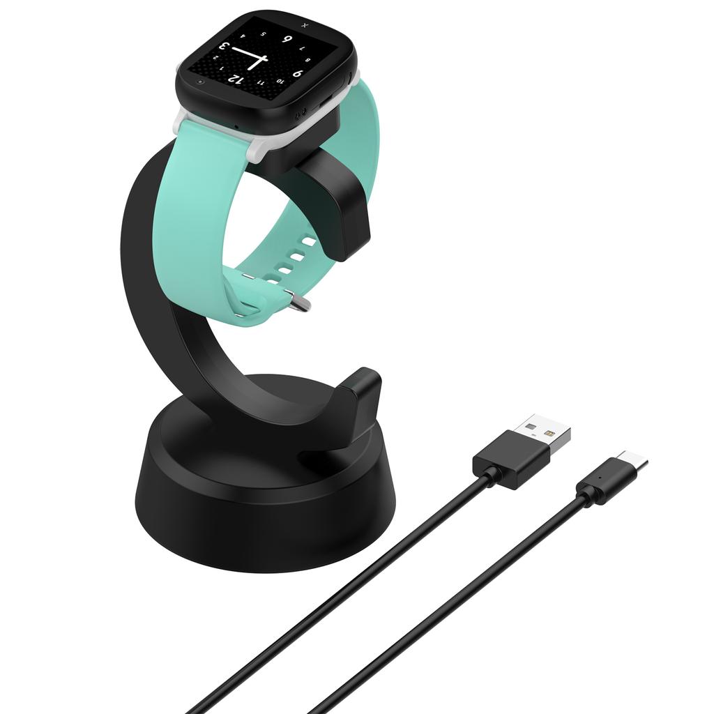 For Xplora X6 Play/X6 Pro Charging Dock Kids Smartwatch C-Shape Charging Stand with Cable