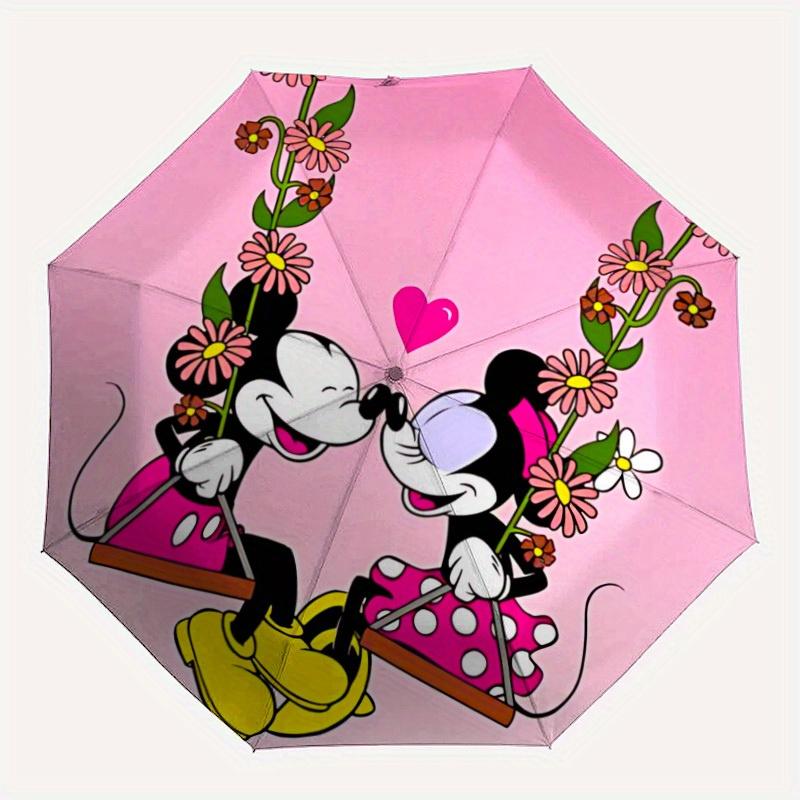 1pc Mickey, Minnie Automatic Umbrella 8-Bone Design Compact Gear for Outdoor Travel,Perfect Gift for Friends' Birthdays yy250809048