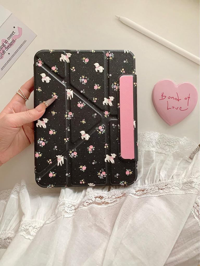 Floral Little Sheep 3Y Magnetic Case: Upgrade for iPad Pro 2021, Enhanced Tablet Protection