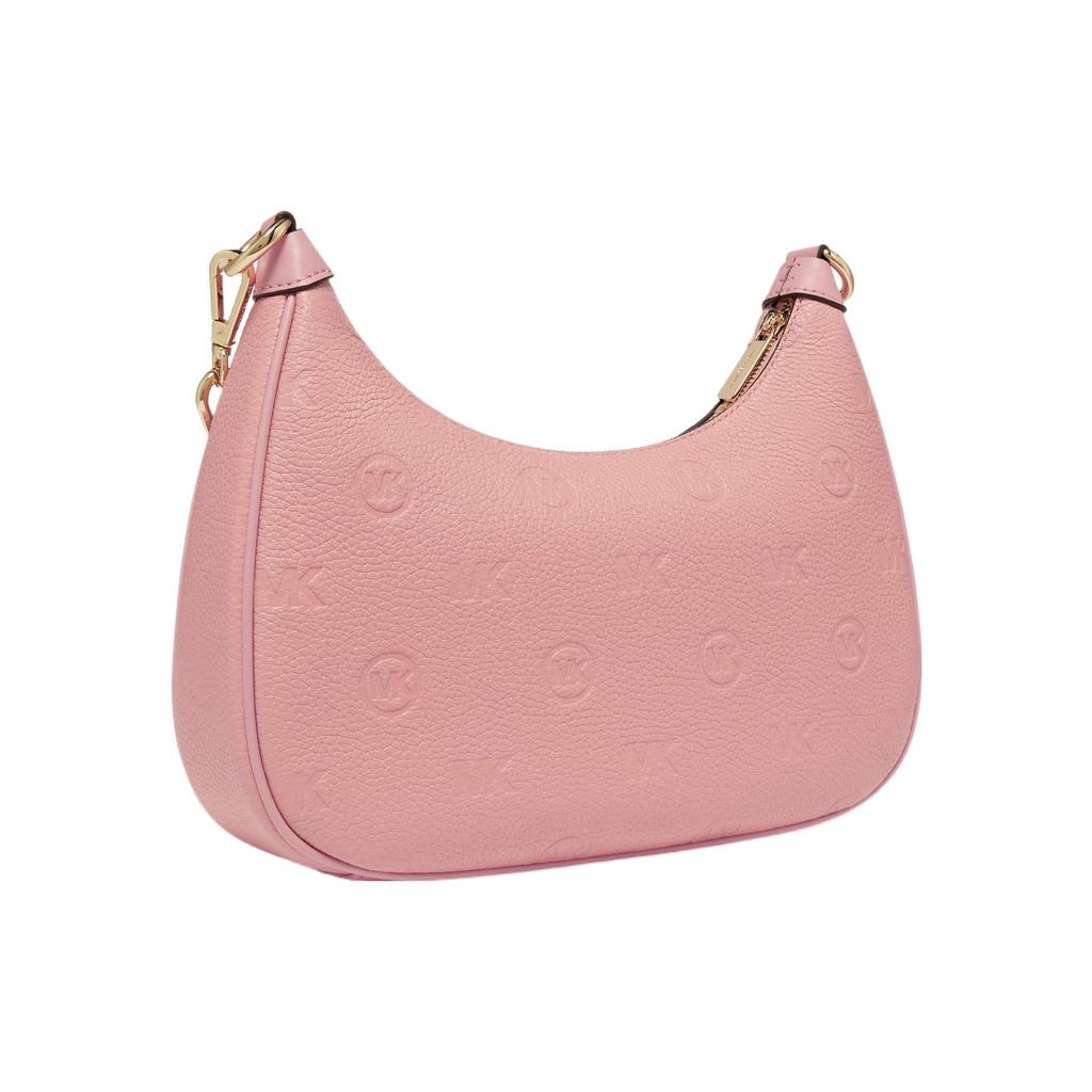 Michael Kors Cora Minimalist Comfortable Solid Color Chain Logo Zipper Print Leather Half Moon Shoulder Crossbody Bag Large Women bags 35F3G4CW3L-664