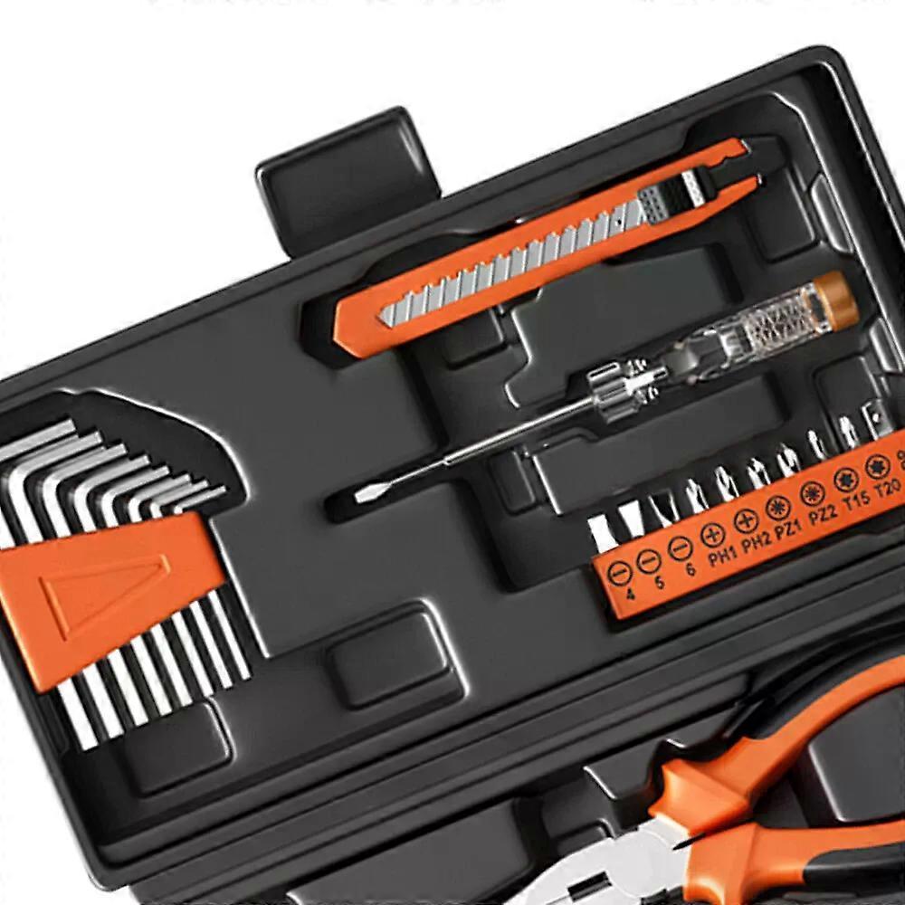 23 PCS General Hand Tool Kit with Plastic Toolbox Automotive Wrench Set