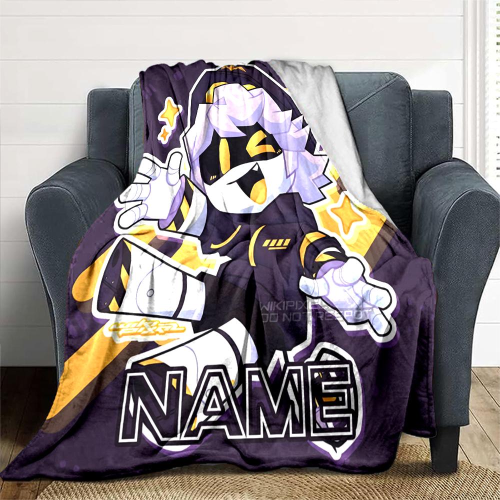 Customiz Name Personality Murder Drones Blanket Soft &Warm Sofa Office Bed Travel Lunch Break Blanket, Gift Suitable All Seasons