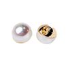 10pcs Pearl Luster Beautiful Buttons 10mm Small Decorative Shank Buttons Woman's Blouse Skirt Sewing Accessories