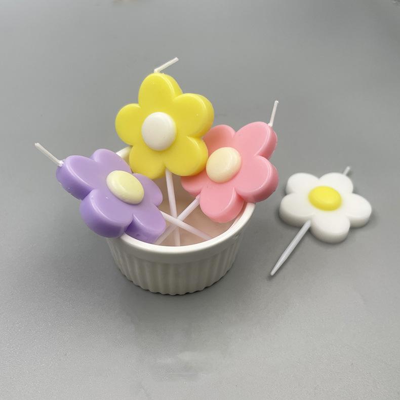 Colorful Frangipani Craft Birthday Candles Creative Frangipani Cake Flowers Shape Candles