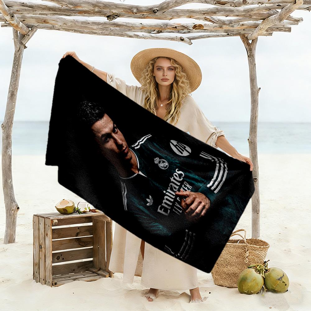 Ronaldo's Number Seven Glory Beach Towel Super Soft & Absorbent Comfortable Lightweight