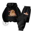 Capybara Capibara Hoodie + Pants Suit Suitable for Children Aged 3-14 Years Old with Niche Design High Grade Cotton Hoodie Suit