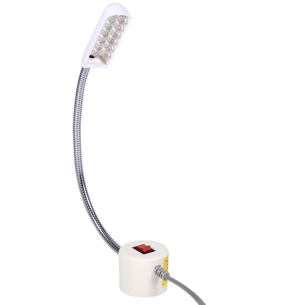 Flexible Gooseneck LED Work Lamp Magnetic Mounting Base Sewing Machine Lamp  Home Tailor Store